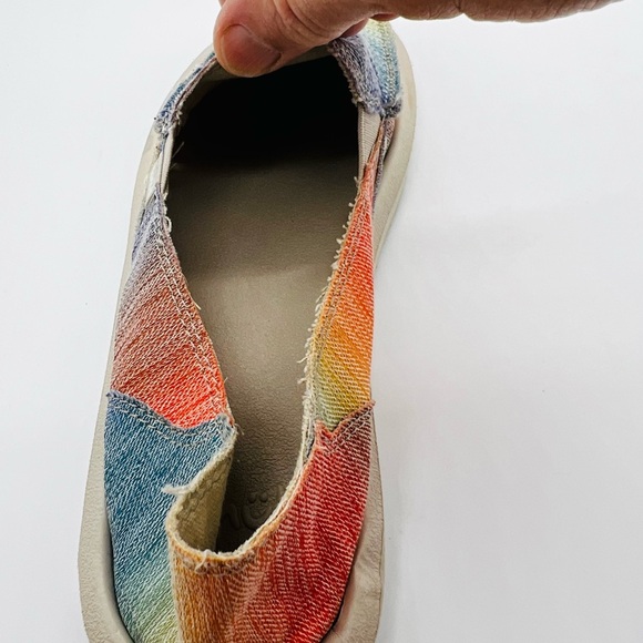 Sanuk Colorful Slip-On Loafers Size 7 - Picture 8 of 10